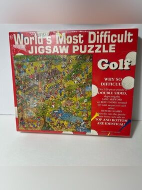 New Golf Worlds Most Difficult Jigsaw Puzzle Double Sided 529 Pieces Gift Hobby